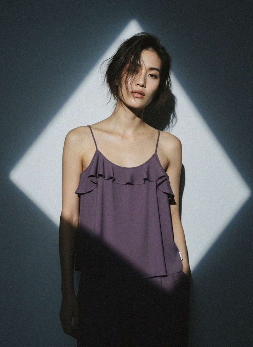 Sleeveless Ruffle Detail Top photo 3