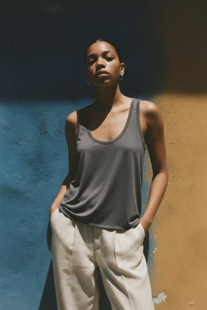 Classic Scoop Neck Tank Top photo 3
