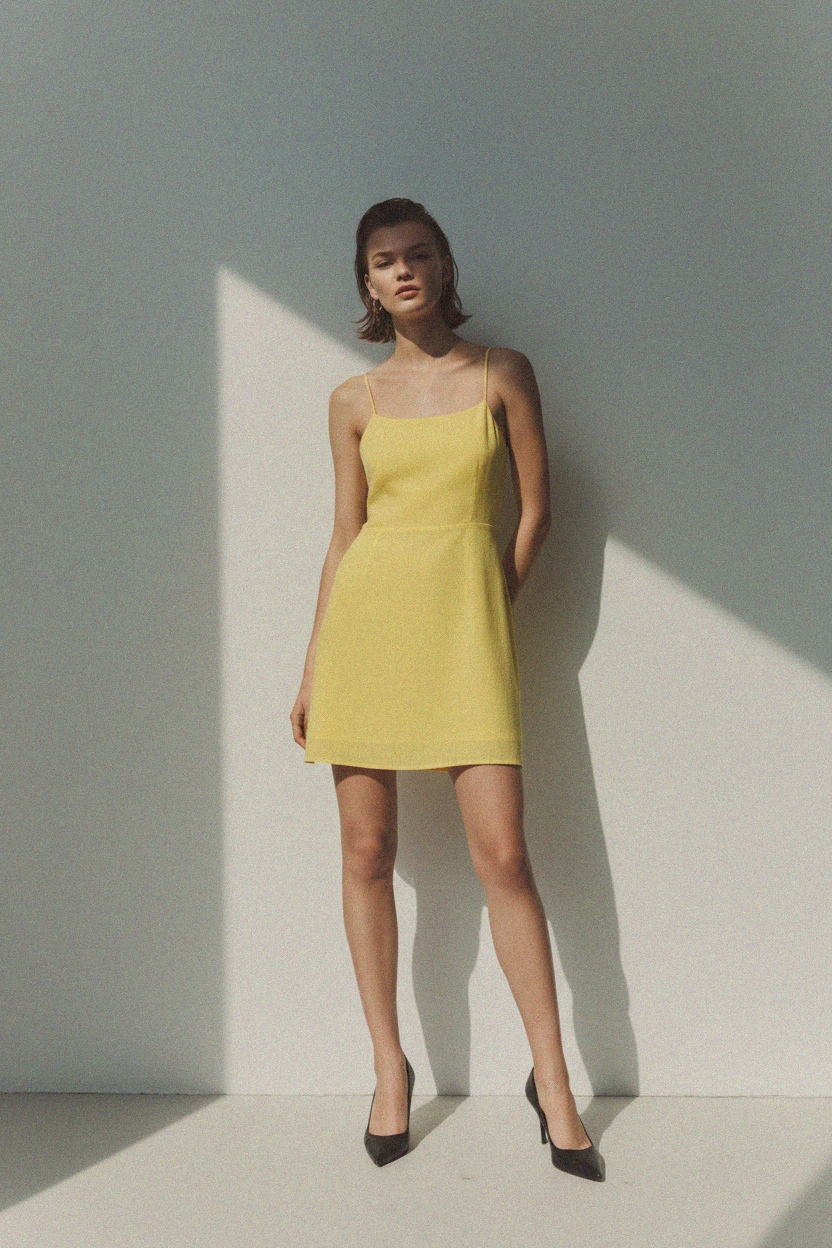 Sunny Yellow Mini Dress photo 3