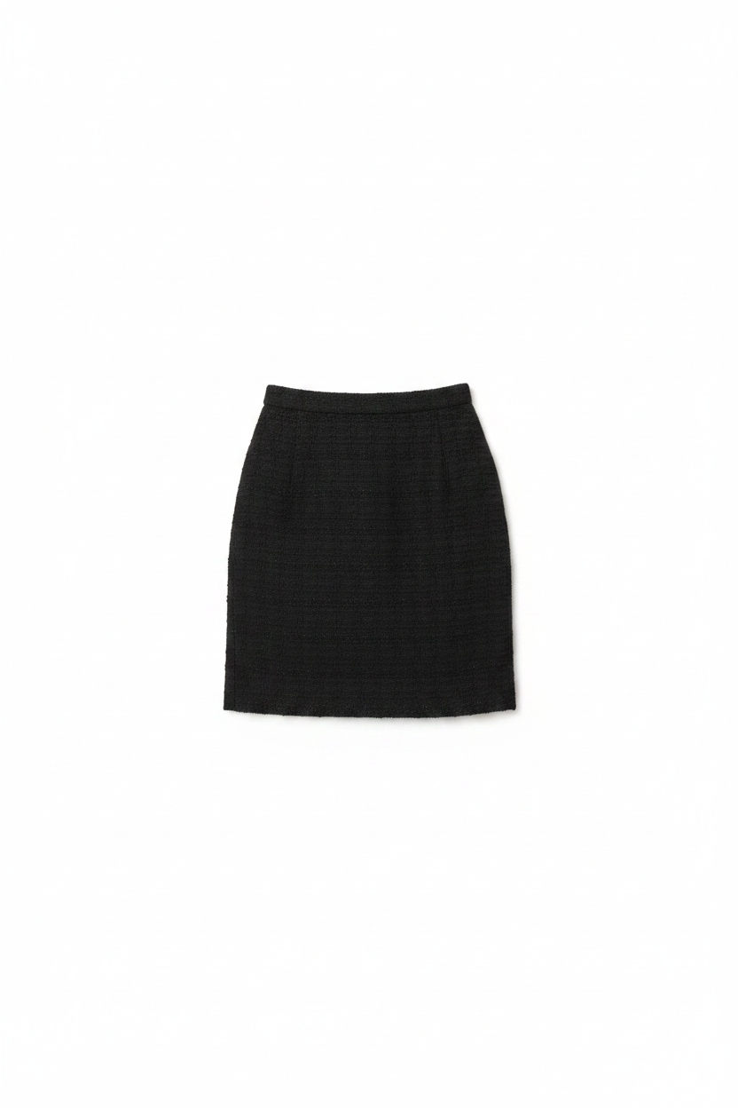 Textured Black Mini Skirt photo 1