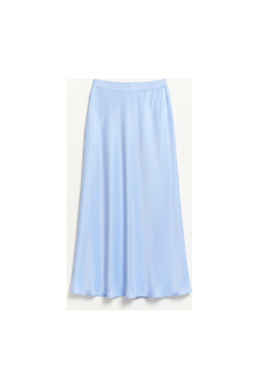 Flowy Light Blue Maxi Skirt photo 1