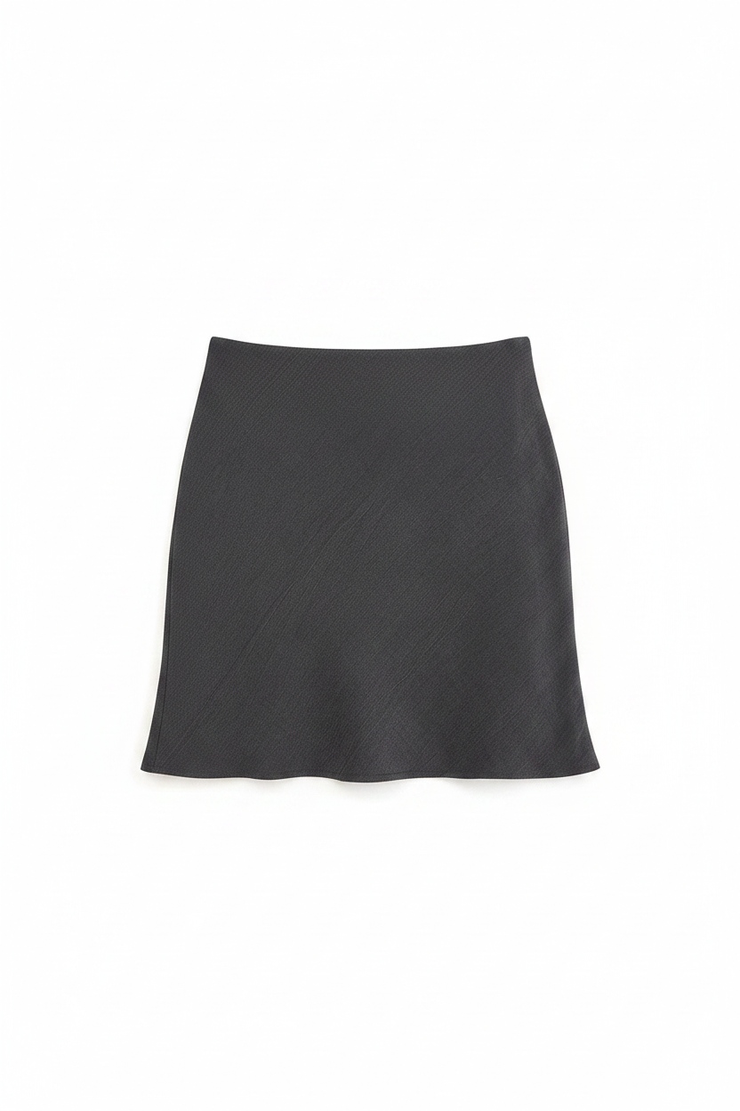 Sleek Grey Mini Skirt photo 1