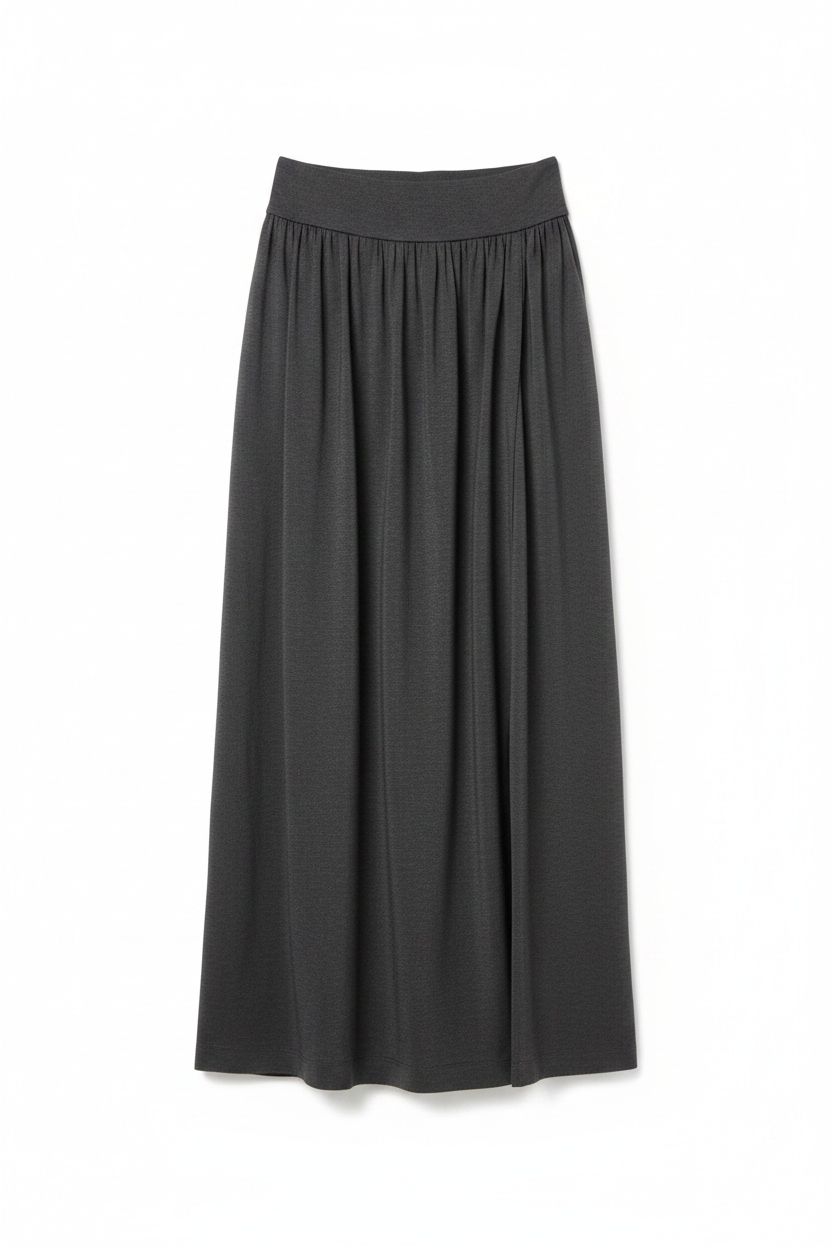 Elegant Flowing Maxi Skirt with Side Slit photo 1