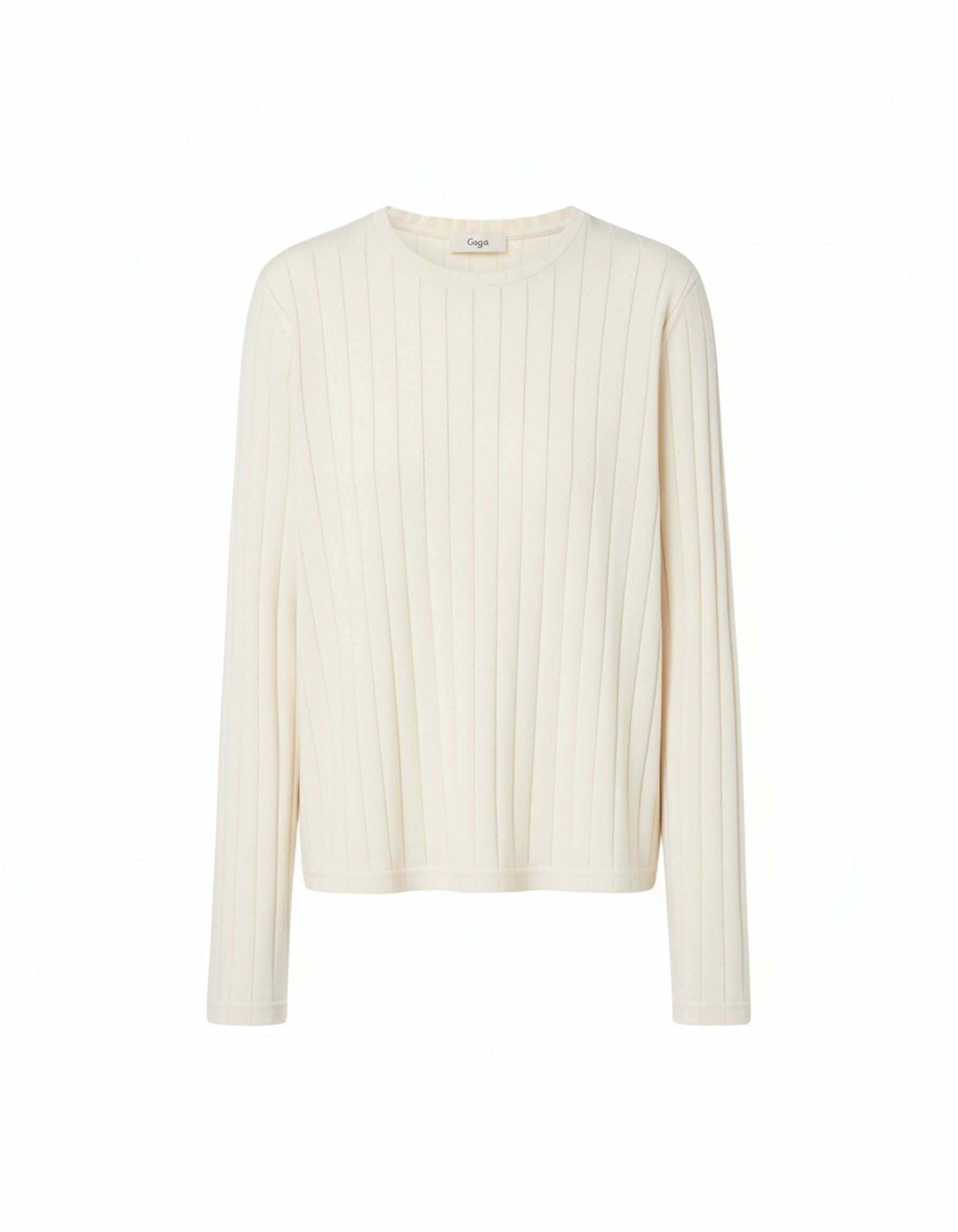 Ribbed Knit Crew Neck Sweater photo 1