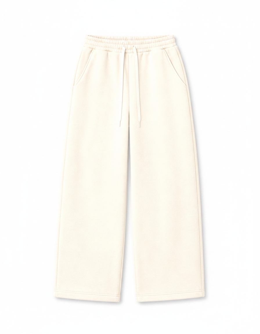 Cropped Wide-Leg Drawstring Lounge Pants photo 1