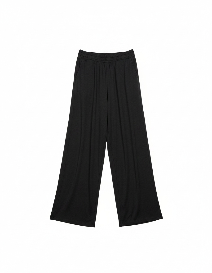 Oversize Black Wide-Leg Regular Pants photo 1