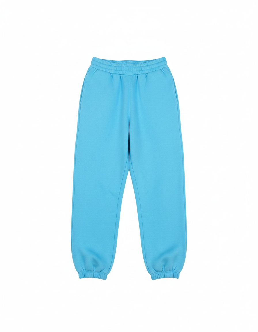 Oversize Blue Fleece Jogger Pants photo 1