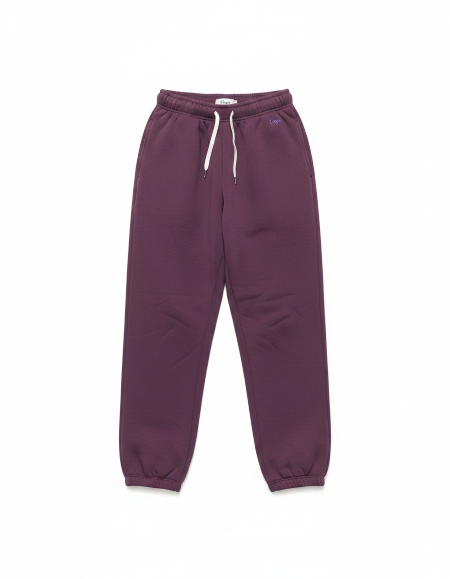 Oversize Purple Fleece Joggers photo 1