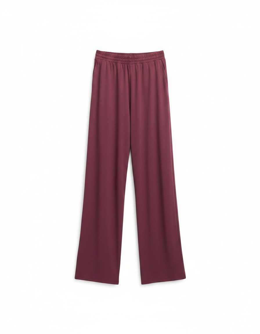 Relaxed Fit Wide-Leg Lounge Pants photo 1