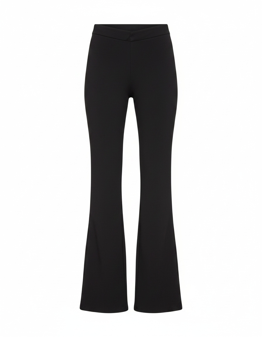 Sleek Black Flared Pants photo 1