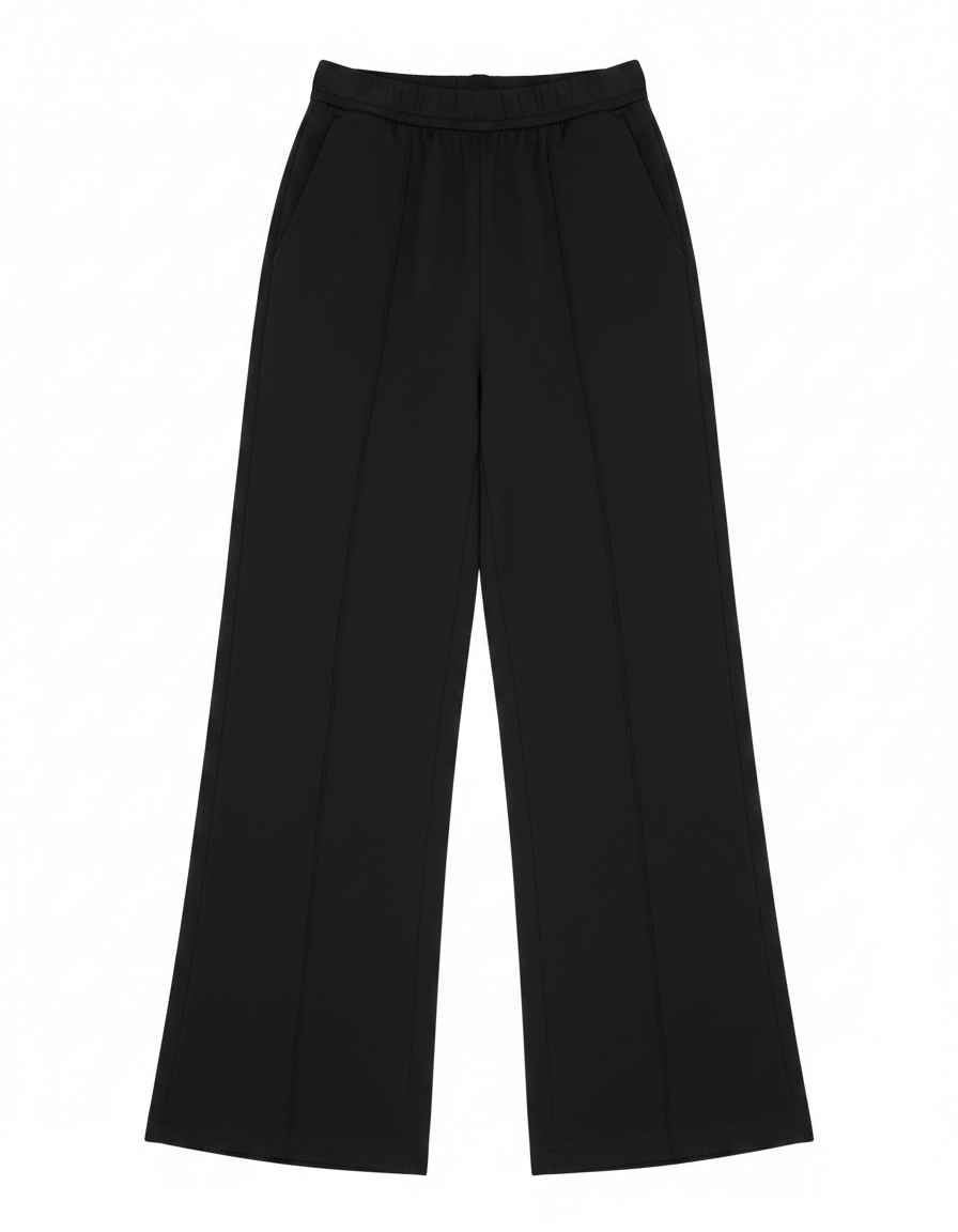 Relaxed Black Wide-Leg Trousers photo 1