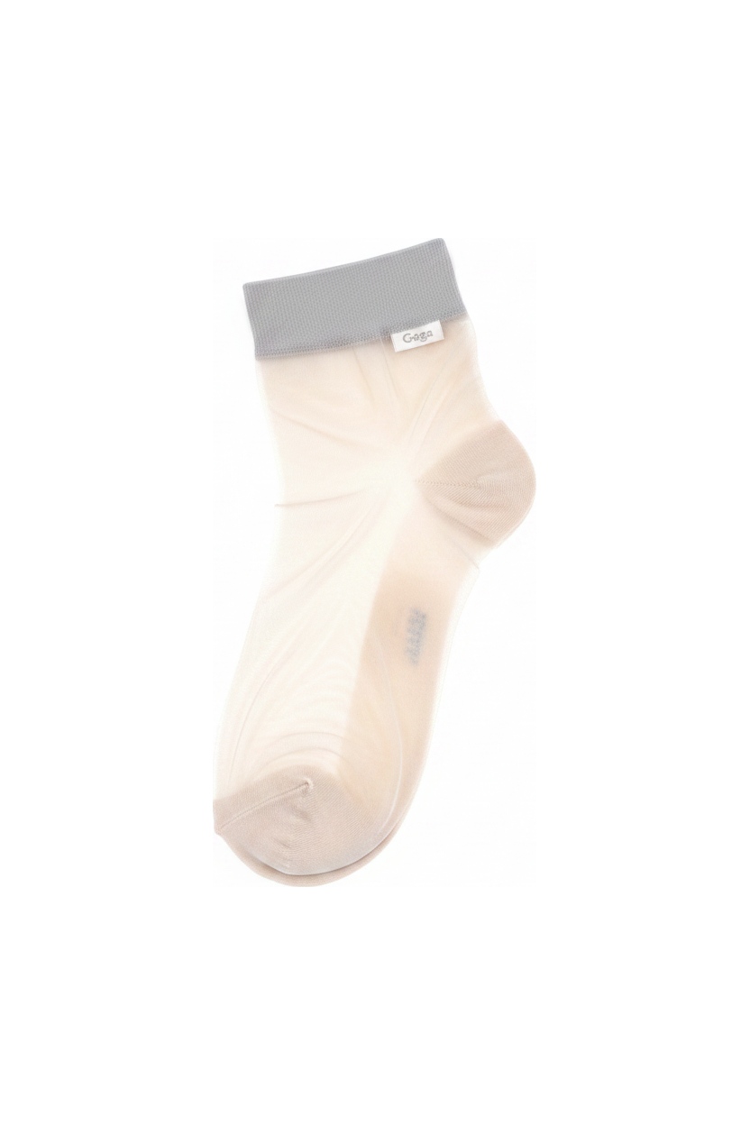 Sheer Ankle Hosiery with Grey Band photo 1