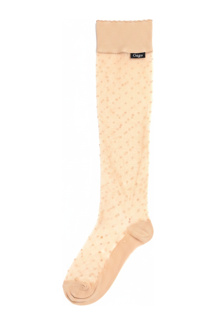 Sheer Polka Dot Thigh High Stockings photo 1