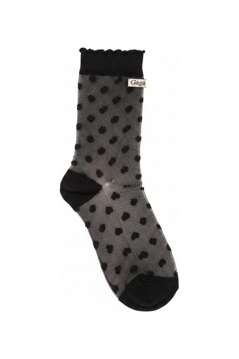 Sheer Heart Pattern Ankle Socks photo 1
