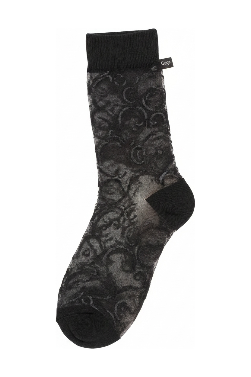 Sheer Patterned Ankle Socks photo 1