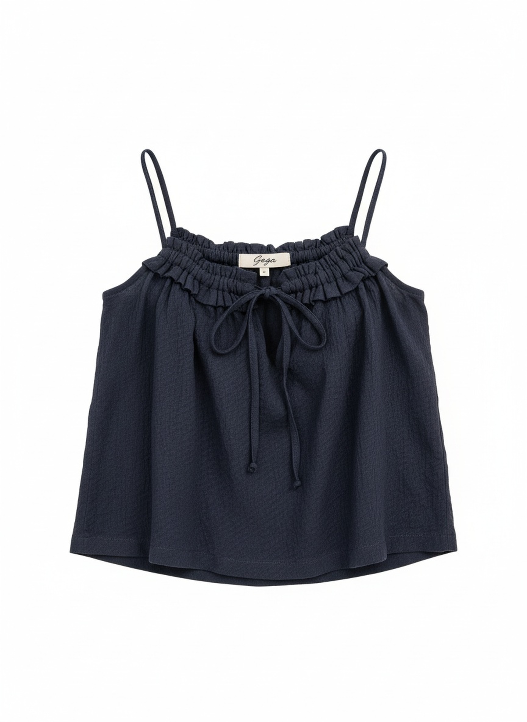 Ruffled Drawstring Tank Top photo 1