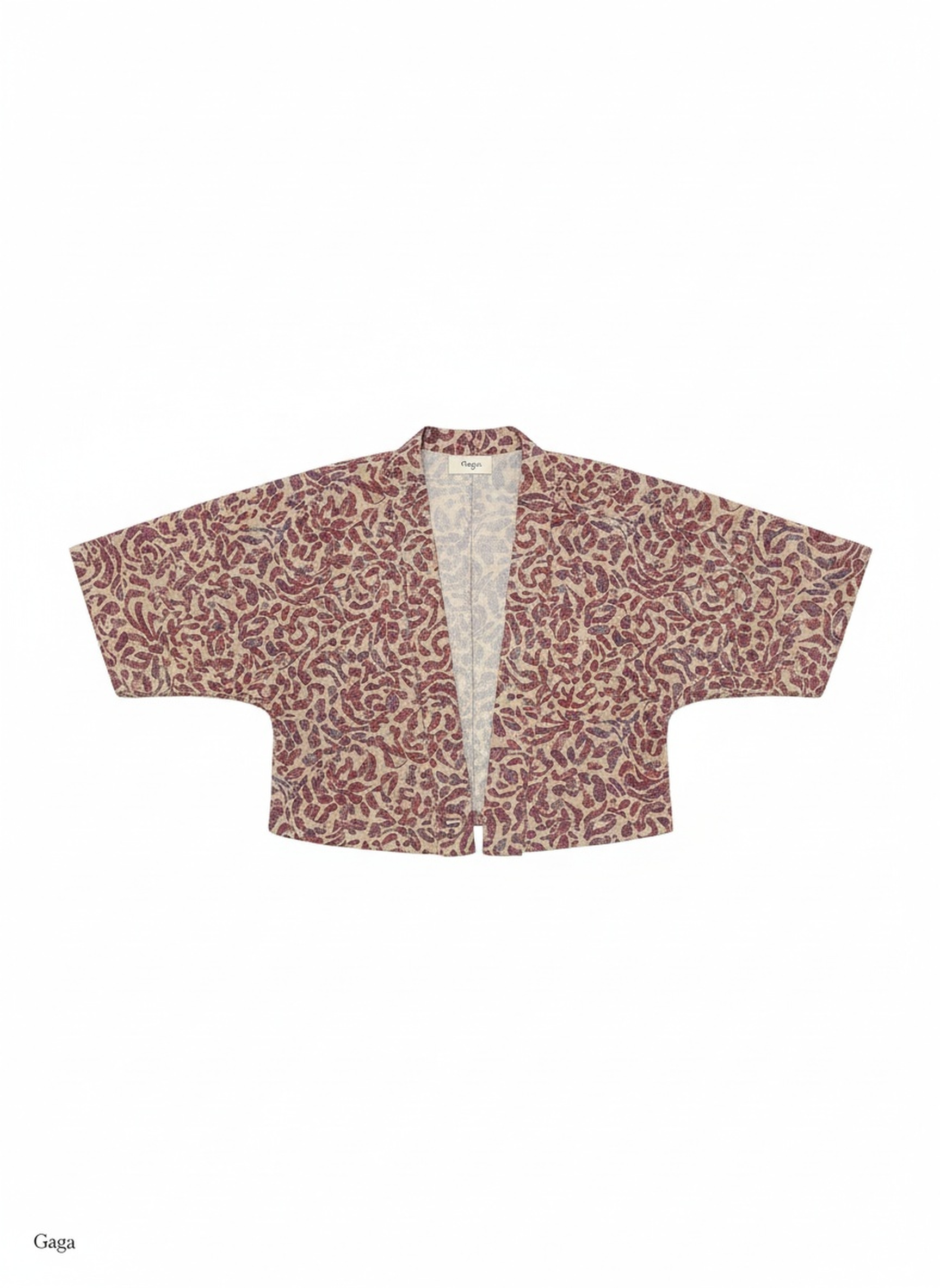 Relaxed Fit Patterned Short Jacket photo 1