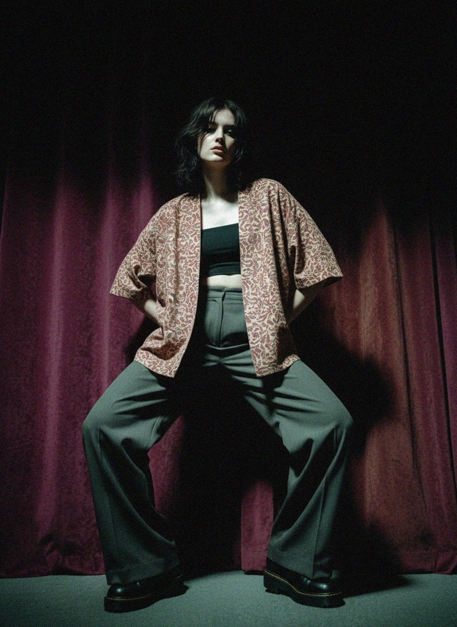 Relaxed Fit Patterned Short Jacket photo 2