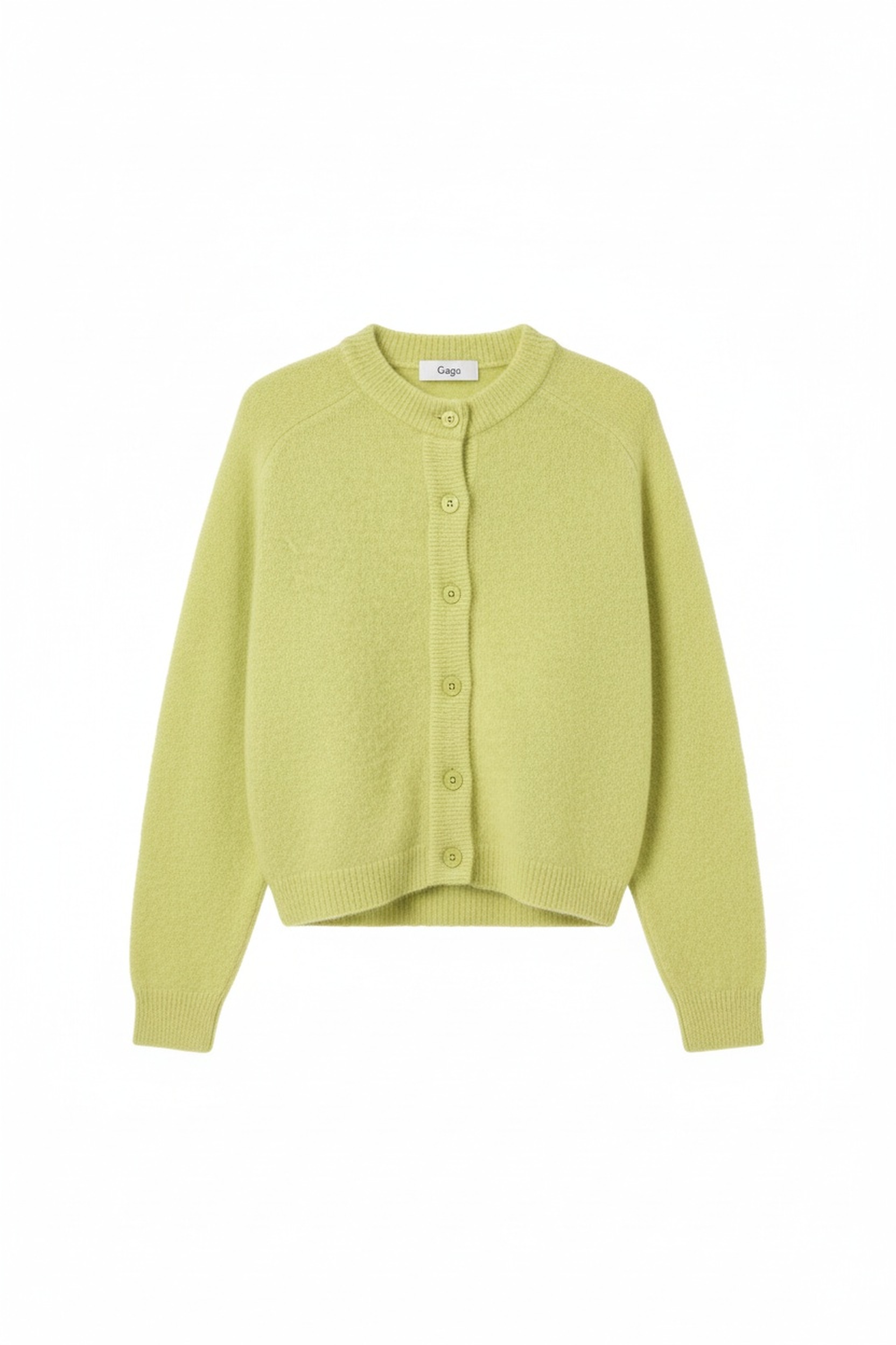 Soft Knit Green Cardigan with Button Closure photo 1