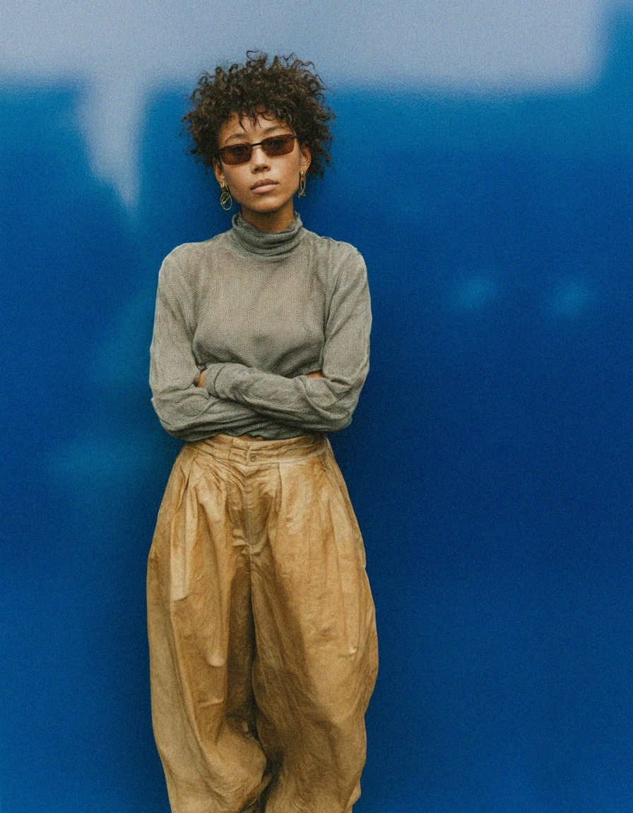 Stylish Rimless Sunglasses with Brown Tinted Lenses photo 3