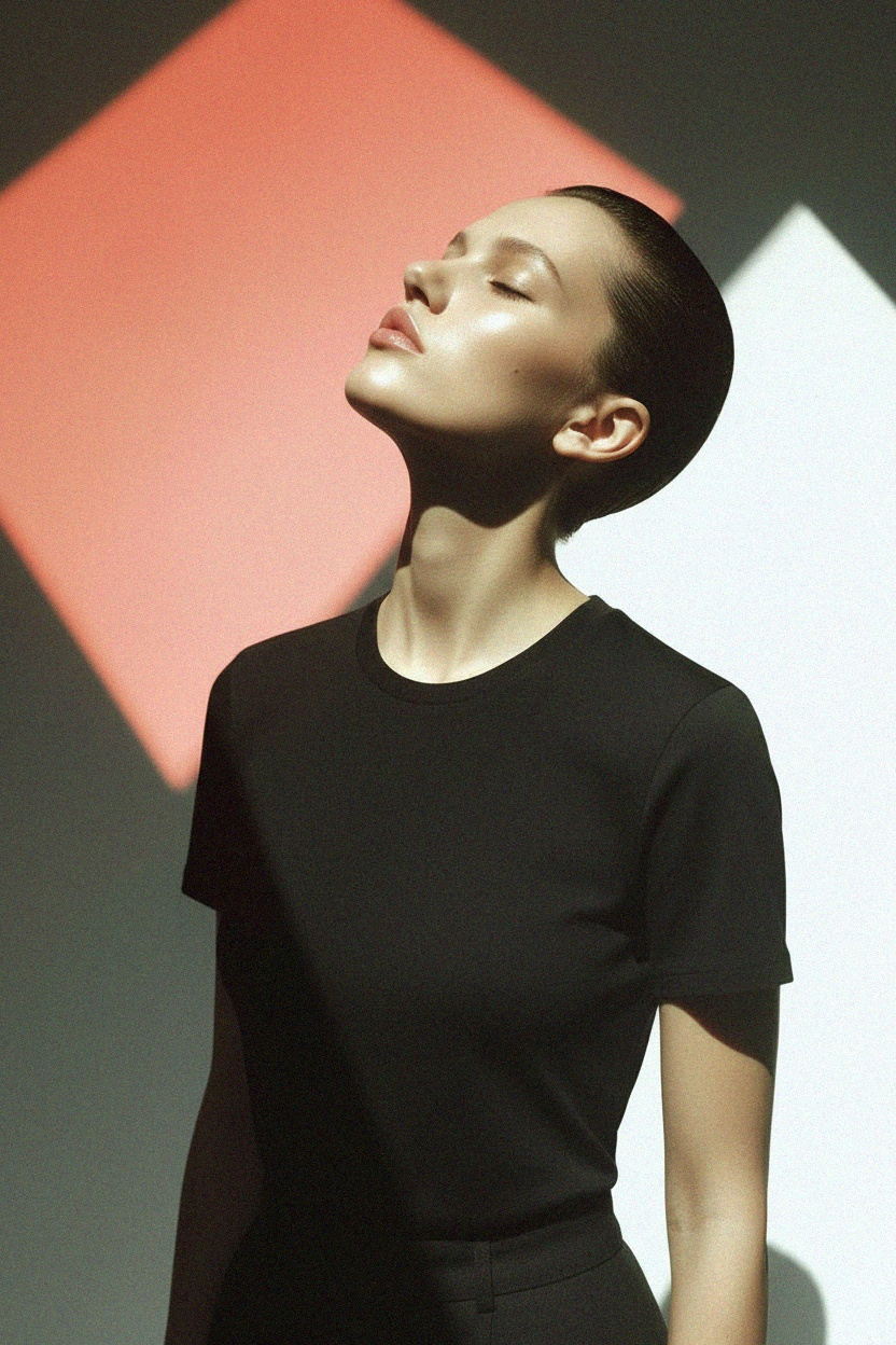 Classic Black Crew Neck T-Shirt photo 3