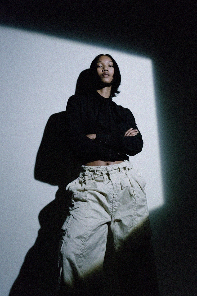 Elegant Black Tie-Neck Blouse photo 3