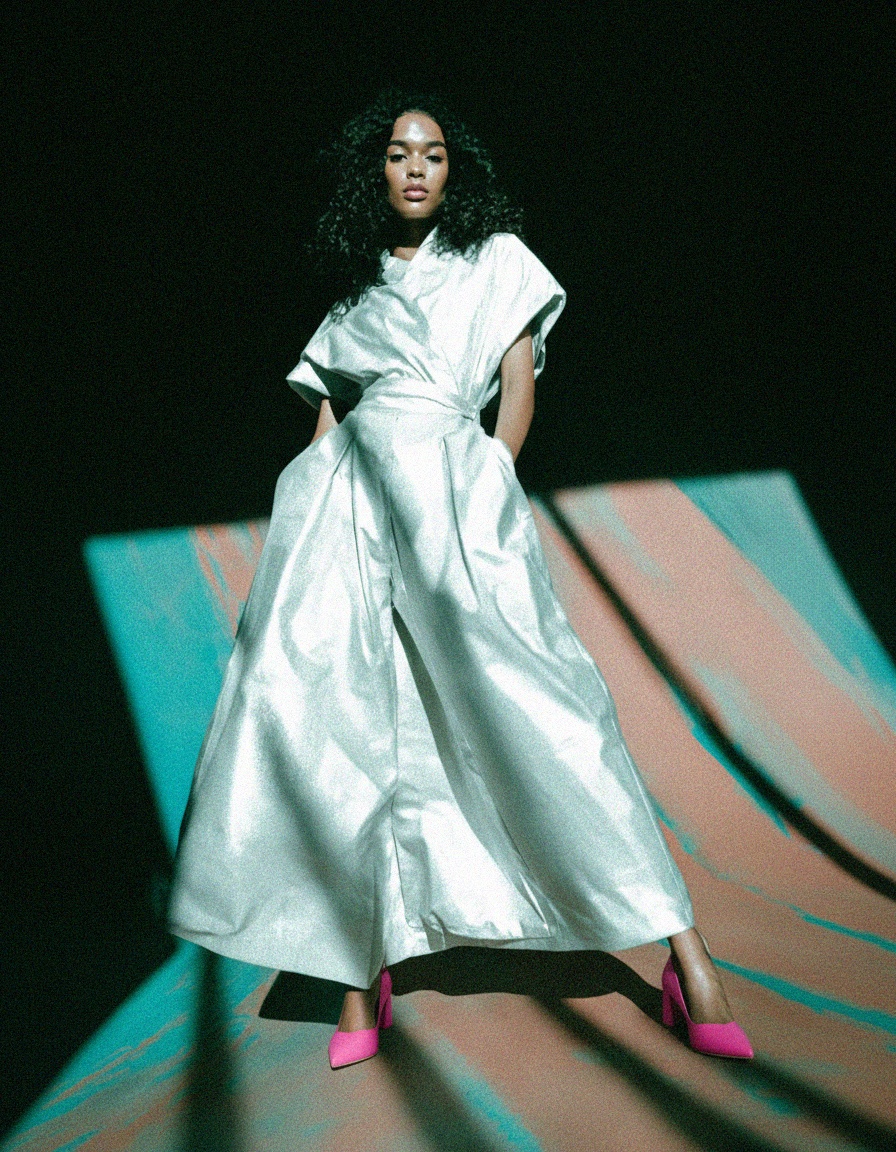 Vibrant Pink Pointed Toe Block Heel Pumps photo 3