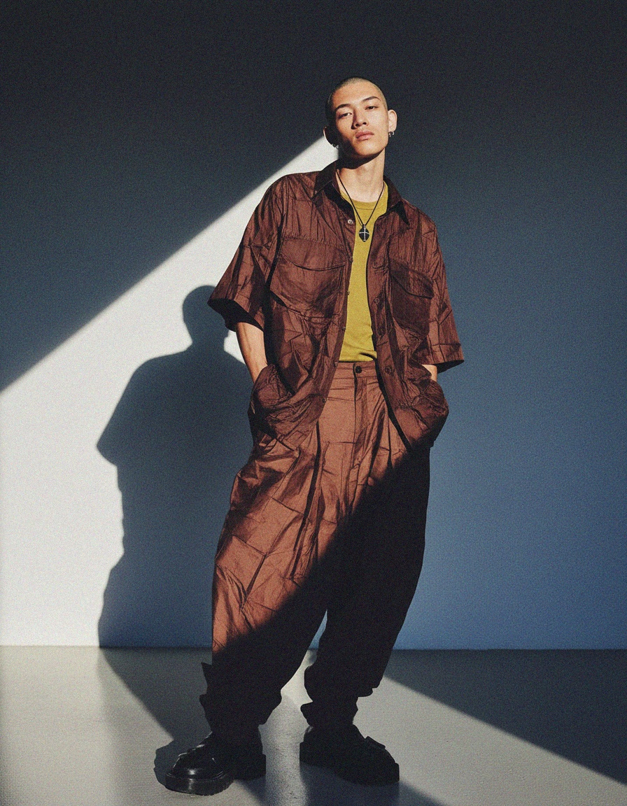 Blue Textured Leather Derby Shoes with Yellow Laces photo 3