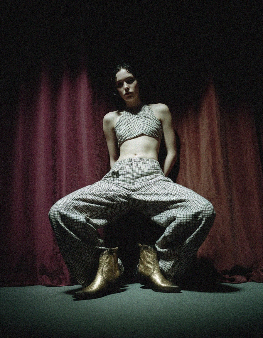 Shimmering Gold Western Ankle Boots photo 3