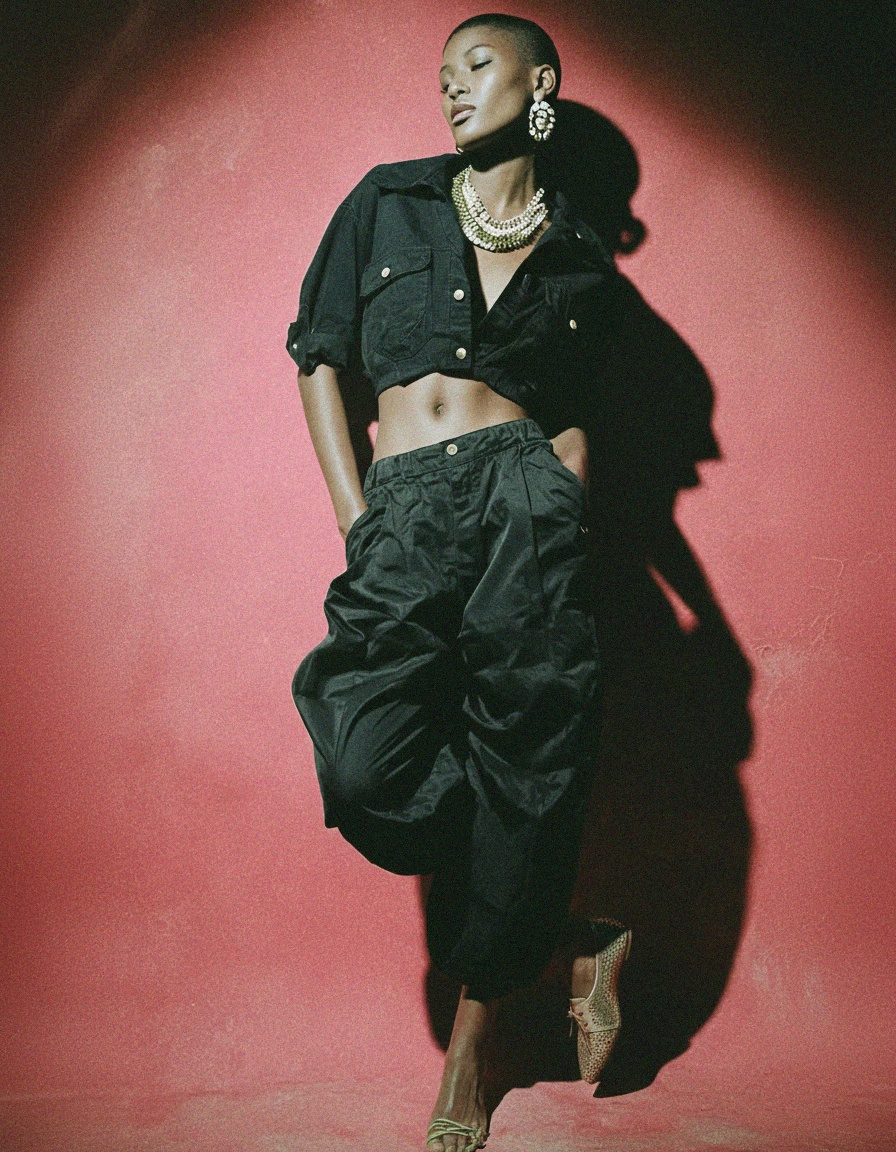 Gold Perforated Pointed Toe Flats photo 3