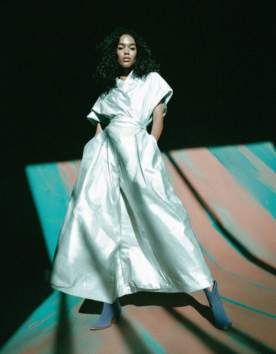 Blue Suede Western Ankle Boot with Embroidered Detail photo 3