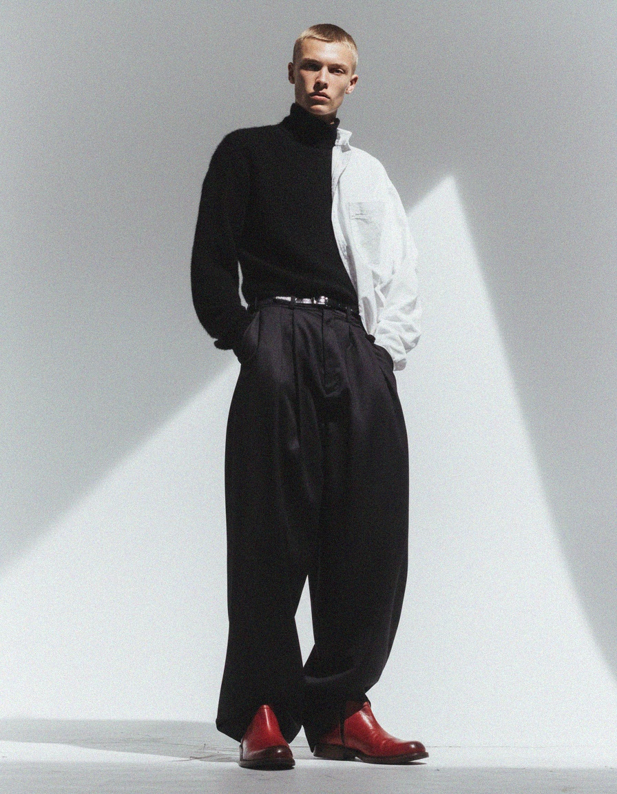 Distressed Red Leather Chelsea Ankle Boot photo 3