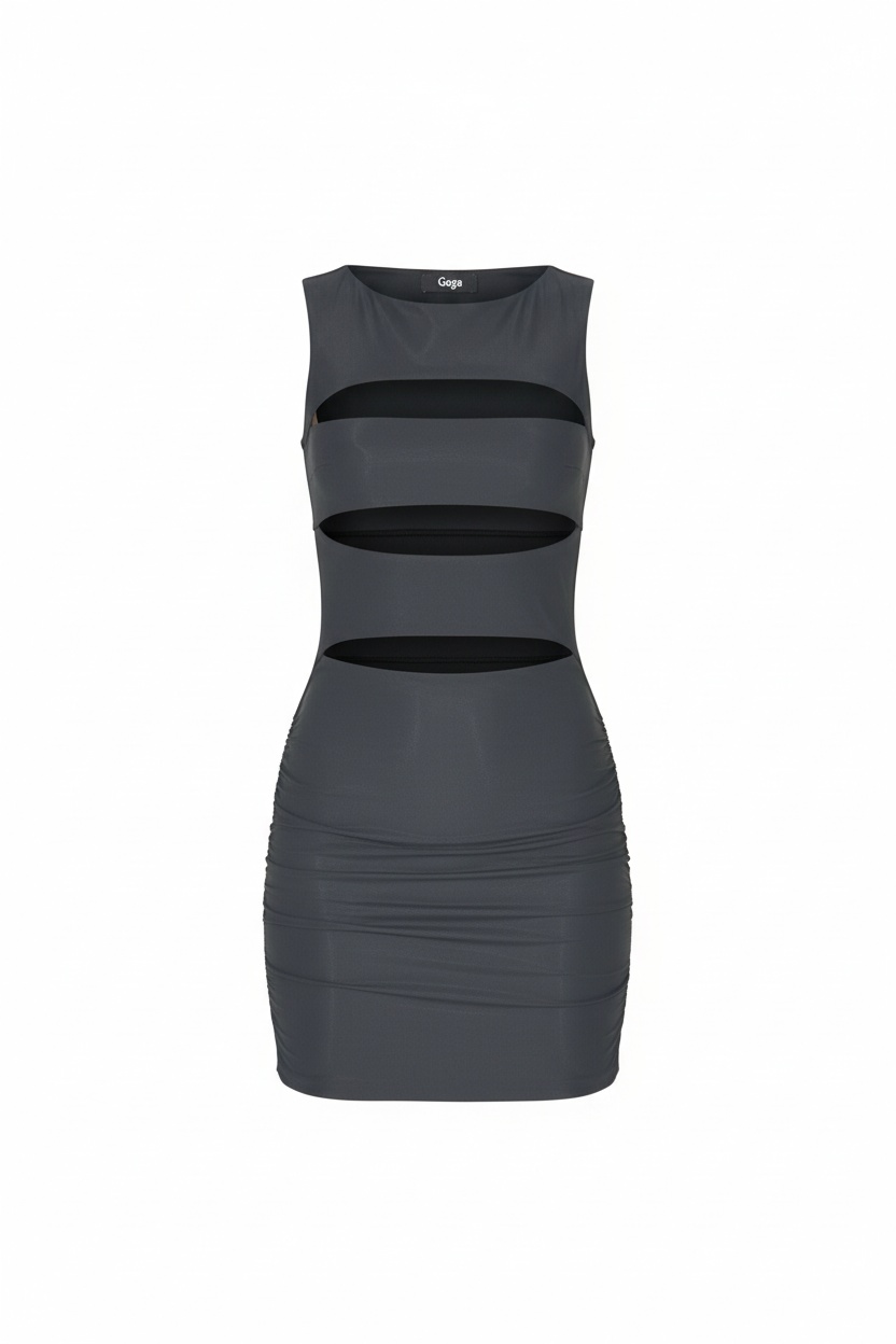 Sleeveless Cut-Out Bodycon Mini Dress photo 1