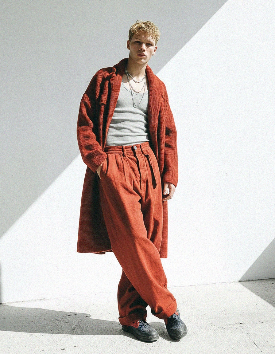 Blue & Red Perforated Lace-Up Derbies photo 3