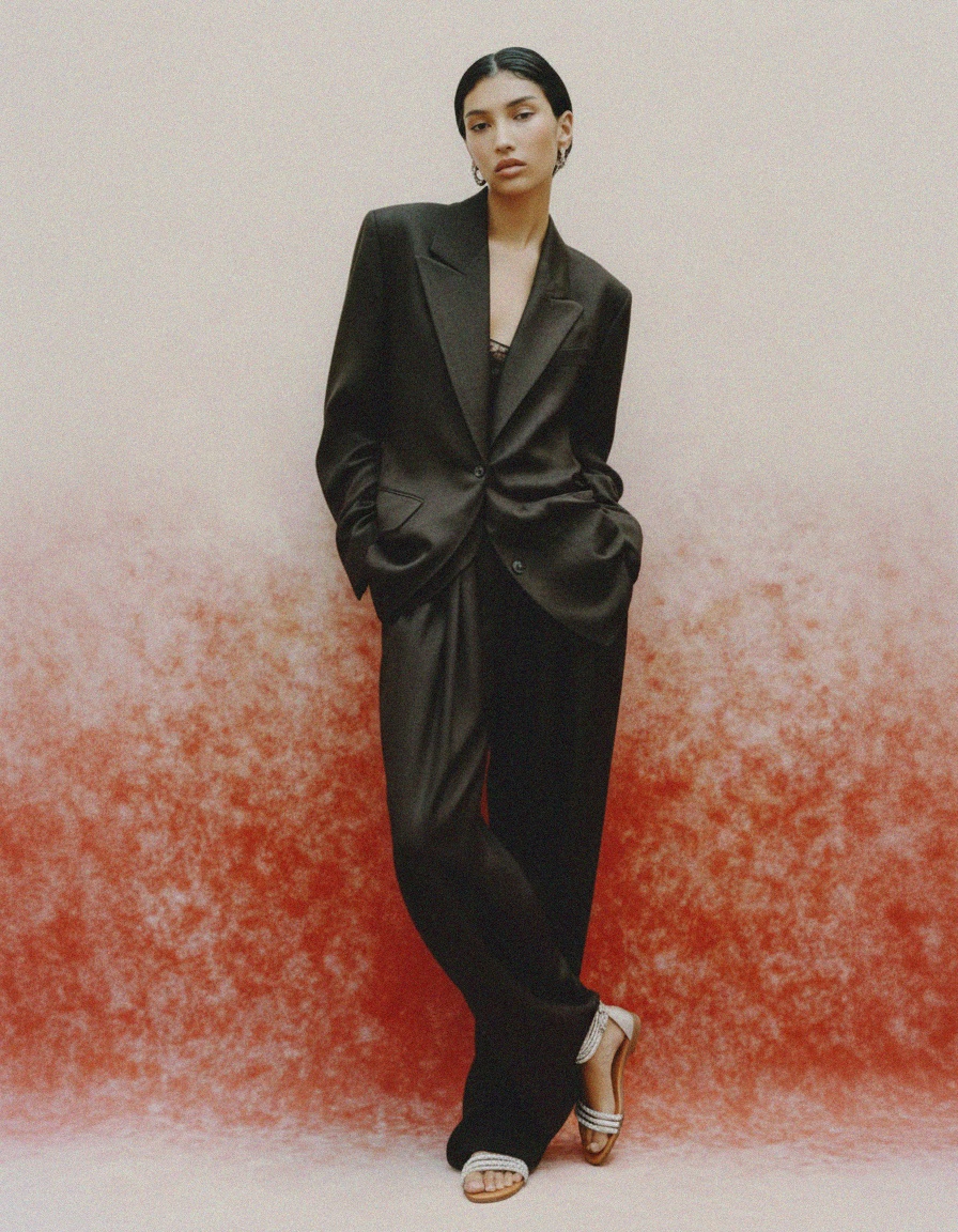 Elegant Silver Rhinestone Flat Sandals photo 3