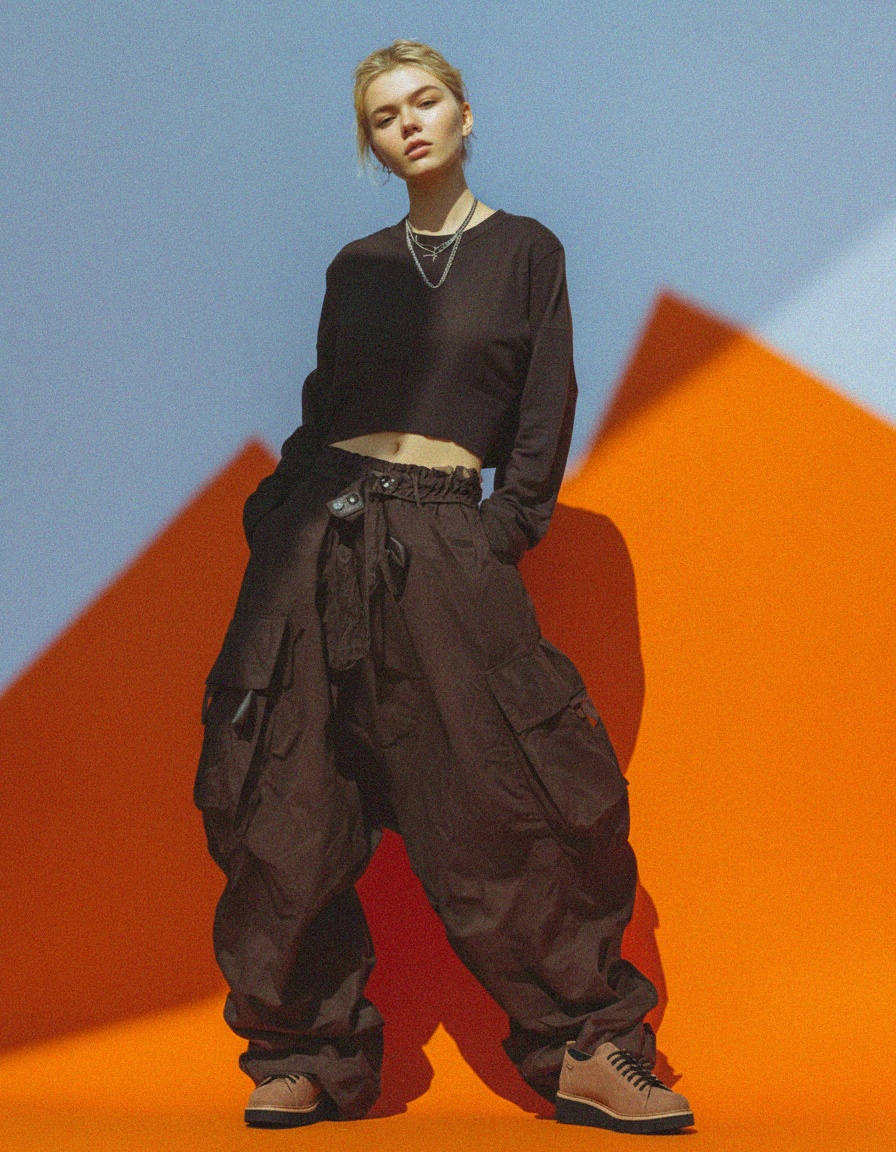 Tan Suede Lace-Up Shoes with Chunky Sole photo 3