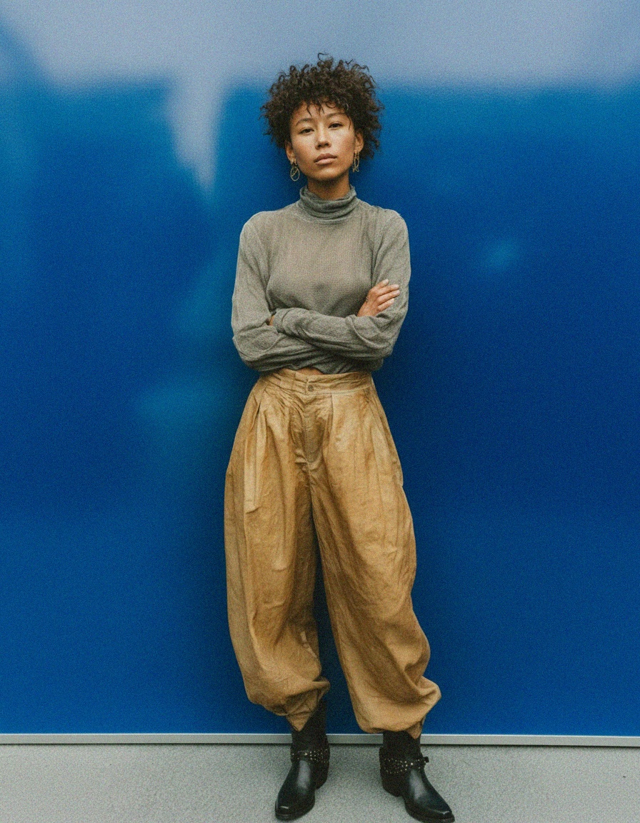 Black Studded Leather Ankle Boots photo 3