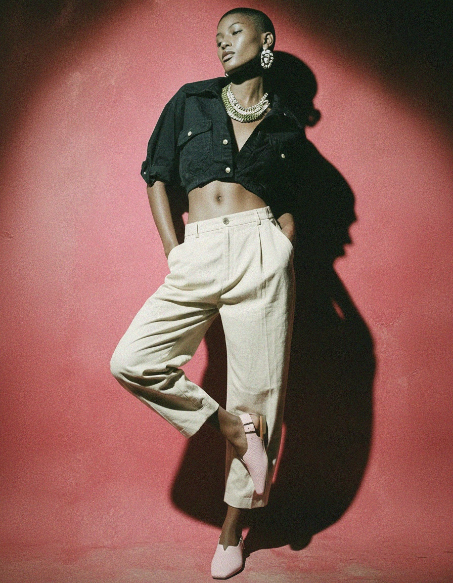 Perforated Slingback Flats - Pink photo 3