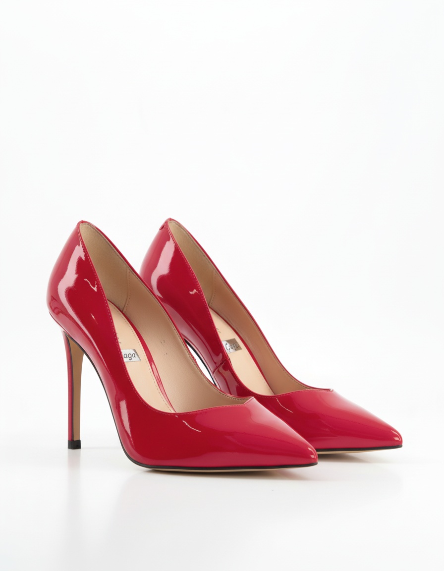Classic Red Patent High Heel Pumps photo 1