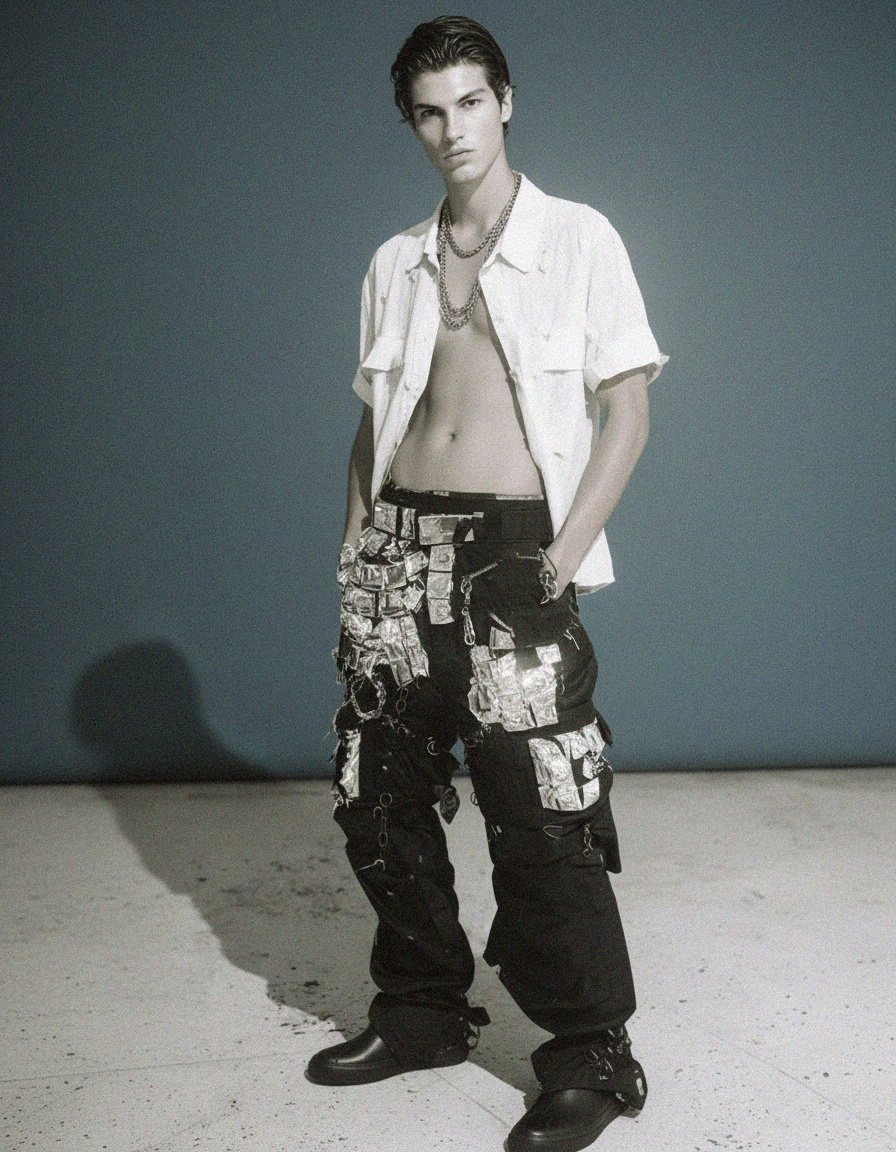 Black Leather Slip-On Sneakers photo 3