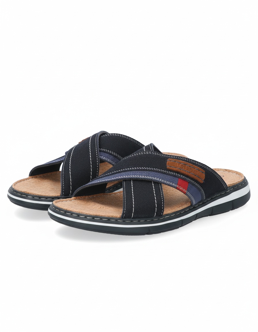Comfort Criss-Cross Strap Slide Sandal photo 1