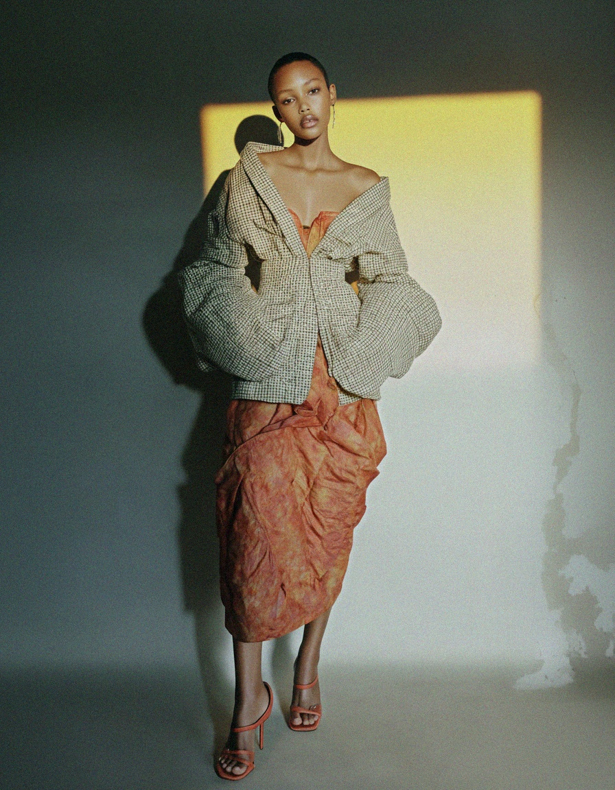 Beige and Black Pointed Toe Slingback Flats with Bow photo 2