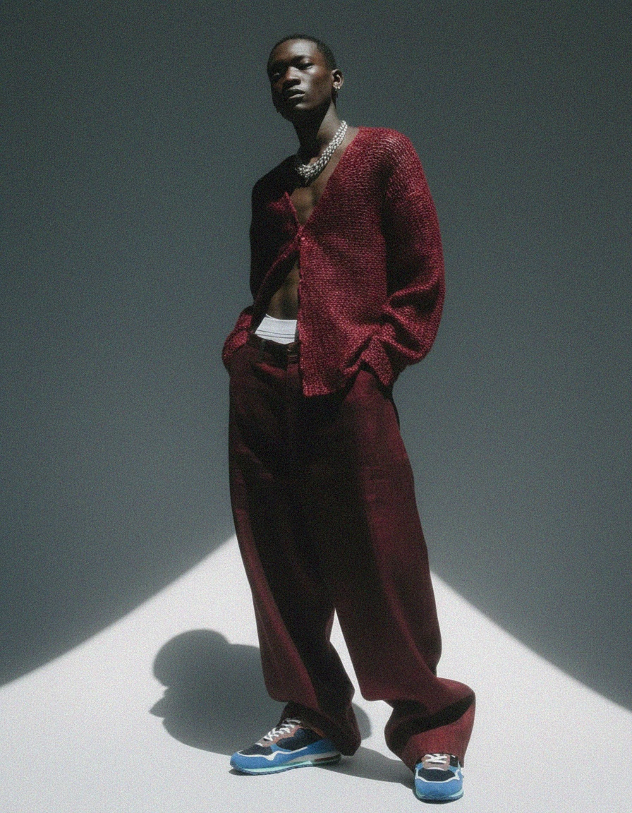 Dynamic Multi-Color Suede & Mesh Casual Sneaker photo 3