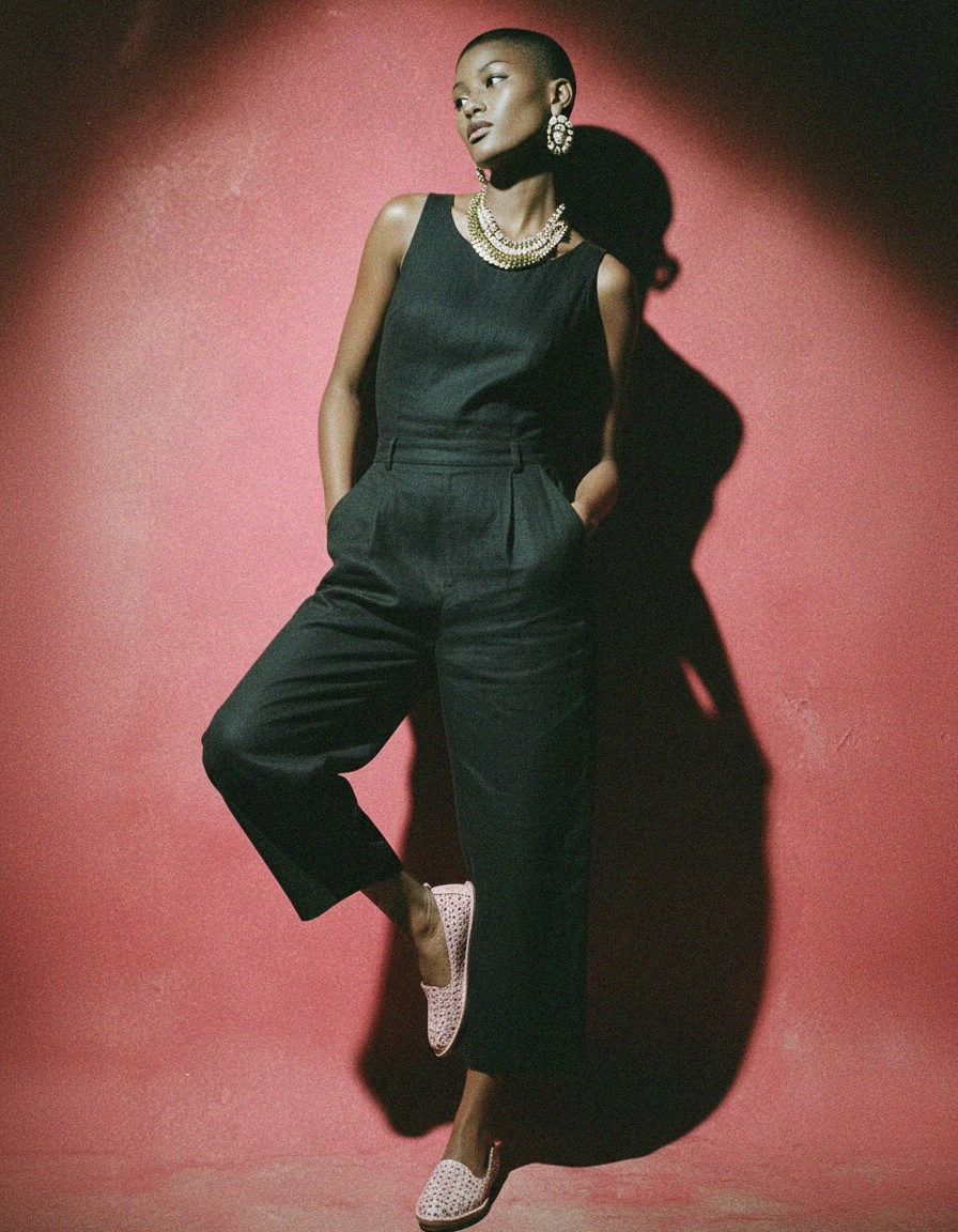 Pink Woven Loafers with Iridescent Detail photo 3