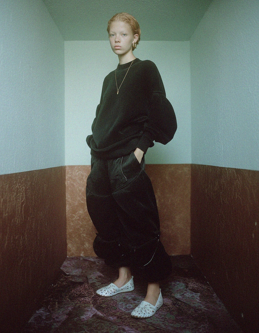 White Perforated Comfort Slip-On Flats photo 2