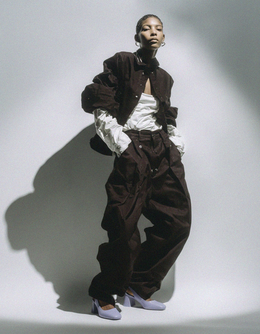 Purple Block Heel Slingback Pumps photo 3