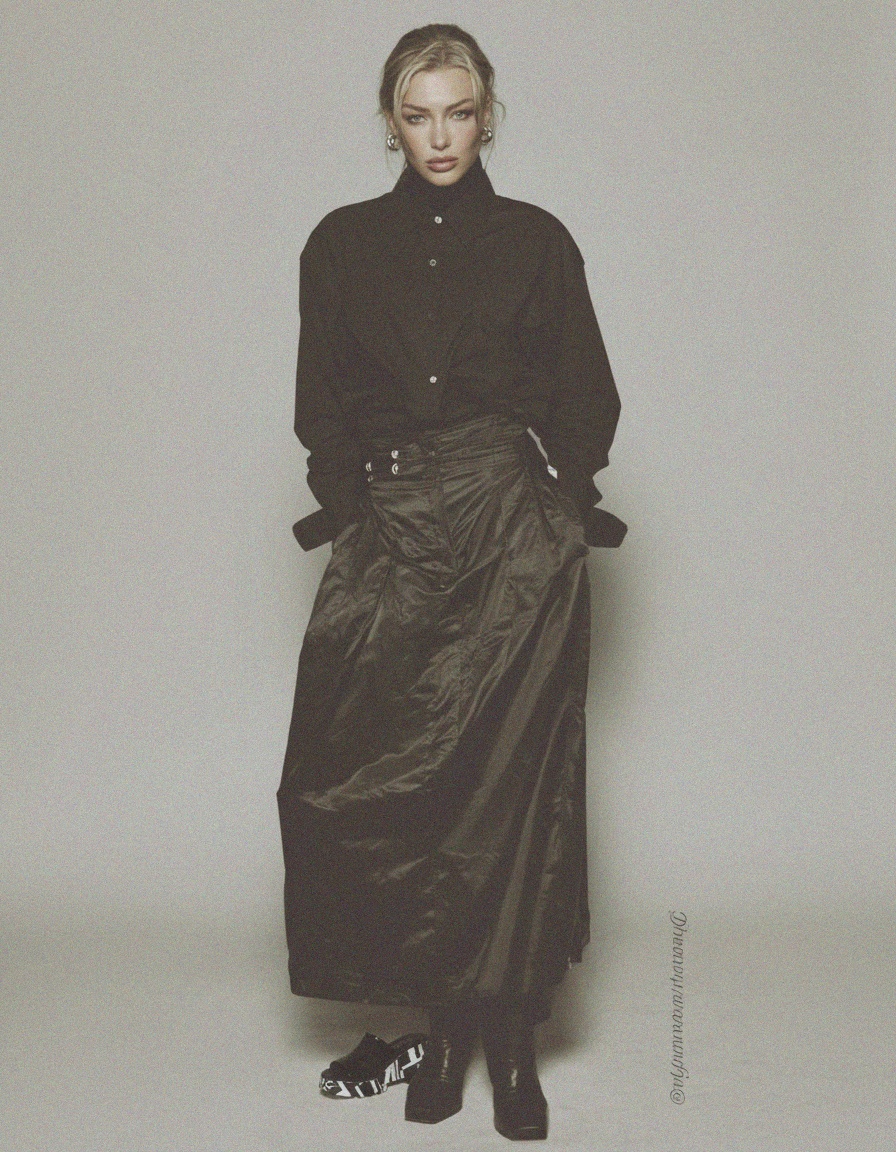 Black Patent Platform Mules with Graphic Print Sole photo 3