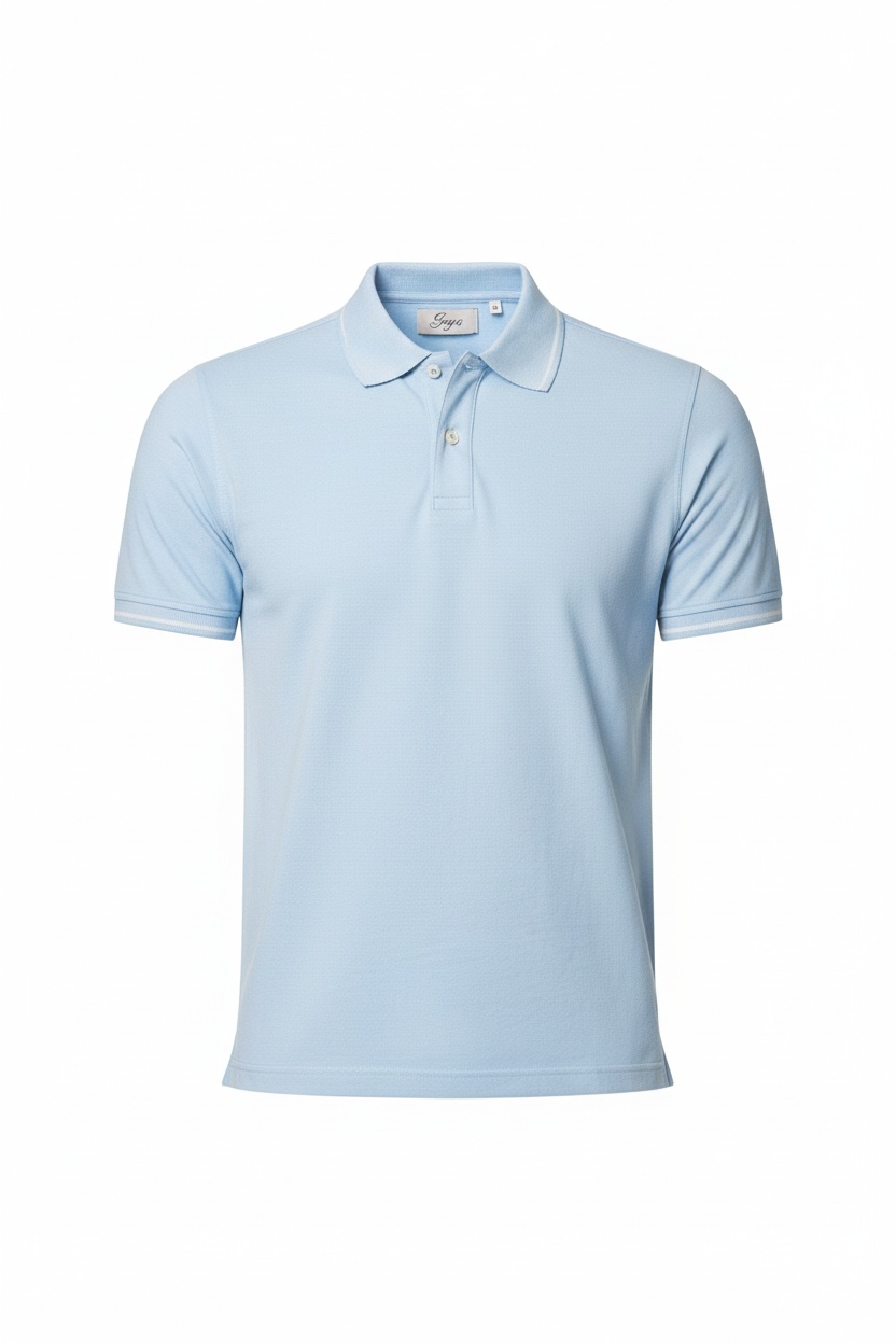Classic Light Blue Polo Shirt for Everyday Wear photo 1