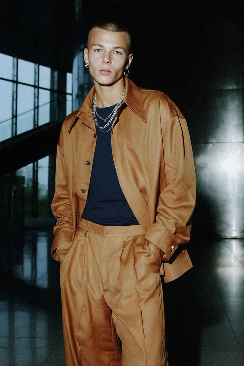 Navy Blue Short Sleeve Crew Neck T-Shirt photo 3