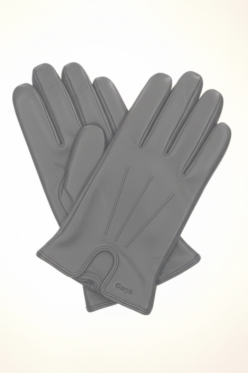Classic Grey Leather Gloves photo 1